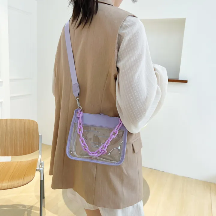 Ladies%20Bag%20Transparent%20Bag%20Jelly%20Bag%20Fashion%20PVC%20Bag%20Chain%20Bag%20Messenger%20Bag%20Satchel%20Crossbody%20-%20Image%205