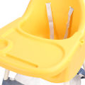 Baby Dining Highchair Large Seat Area Safety Harness Baby Folding High Chair for Infant. 