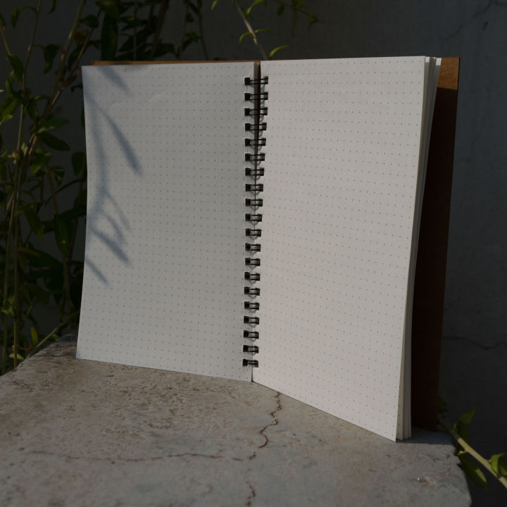 Designer%20Series%20Kraft%20Spiral%20Dotted%20Grid%20Notebook%20-%20Image%203