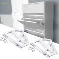 2Pcs Shoes Drawer Flipping Frame Household Furniture Shoe Rack Hinged Flip Plate. 