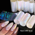 Nail Art Aurora Cellophane Glass Foil Film Sticker Colorful Transfer Laser Jewelry Paper Manicure Nails DIY Decoration Wholesale. 