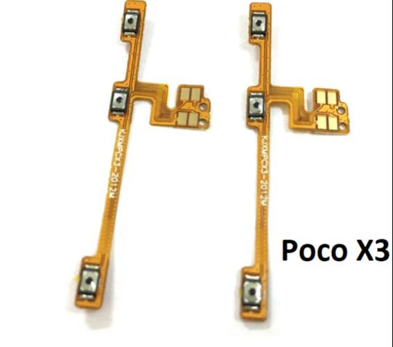 For Xiaomi Redmi poco x3 / Poco x3 pro Replacement Power Volume Side Key Button Flex Cable On Off Switch Flex Cable Replacement Repair Parts - Mobile Phone Flex Cables