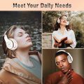 Wireless Headphones HiFi Stereo Over Ear Bluetooth Headset With Mic Supports TF Card Noise Cancel Earphone For Cellphone PC. 