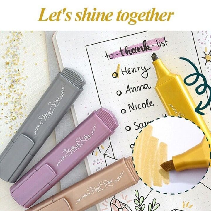 New%20Metallic%20Glitter%20Highlighter%20Markers%20-%20Vibrant%20Colors,%20Non-Permanent,%20Fine%20Point,%20Stationery%20Essentials%20-%20Image%203