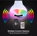 Bluetooth Speaker Bulb - Remote Control Colour Changing Bulb With Bluetooth Speaker - LED Music Bulb. 