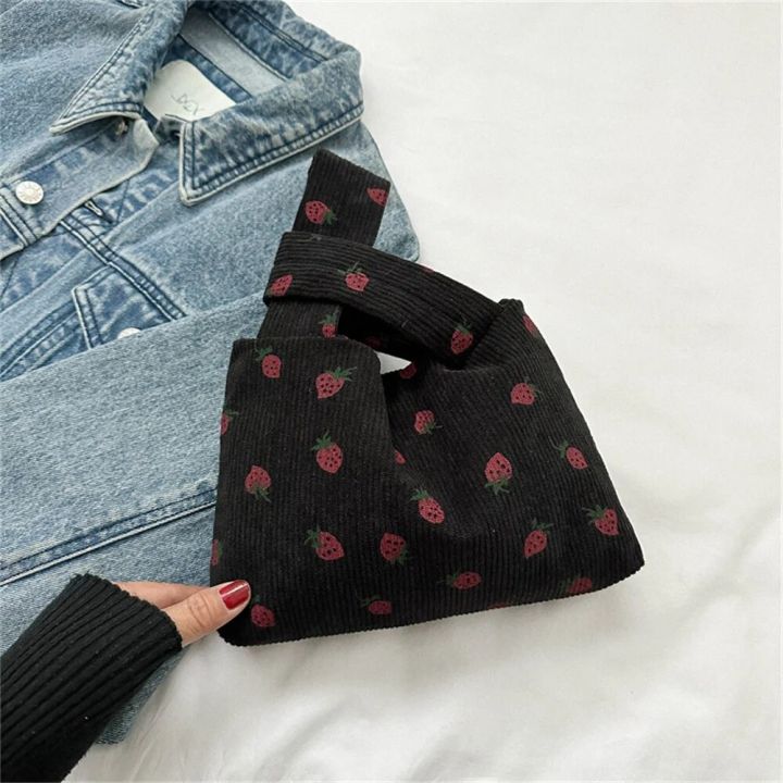 Niche%20Design%20Fashion%20Tote%20Bag%20Small%20Strawberry%20Pattern%20Corduroy%20Bag%20Puffy%20Handbag%20Trend%20Bucket%20Bag%20Handle%20Bags%20for%20Women%20-%20Image%202