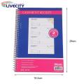 Business Receipt Book 200 Sets 2-part Carbonless Receipt Book Spiral Bound Money Rent Receipts Clear Print Smooth Writing Consecutively Numbered Ideal for Southeast Asian Buyers Spiral Receipt Book.