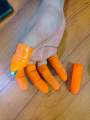 Silicone Vegetable And Fruits Thumb Cutter Finger cutter 5 in 1 kitchen utensils.