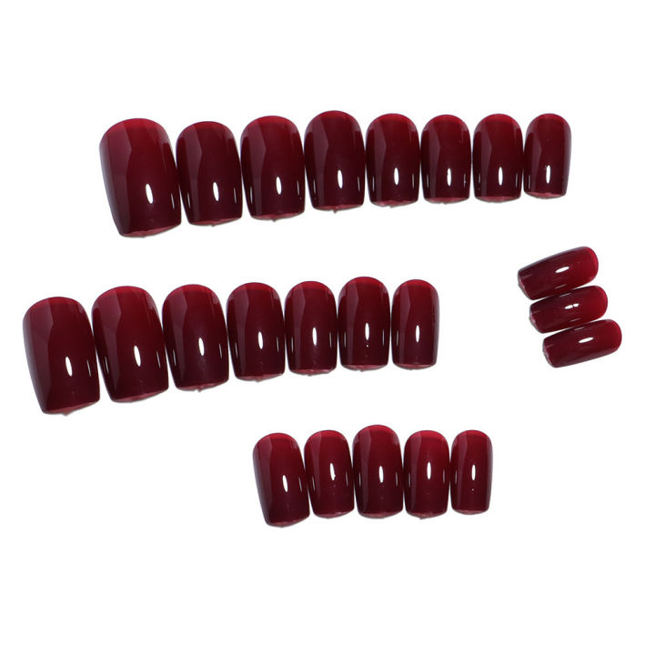 24%20Pcs%20Press%20on%20Acrylic%20Nails%20Set%20with%20Glue%20Solid%20Colors%20False%20Nails%20for%20Girls%20Short%20Square%20Fingernails%20Nail%20Tips%20Removable%20-%20Image%207