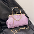 Sequins Beaded Bridal Clutch For Women Evening Bag Prom Shiny Small Purse Fashion Handbag Banquet Bag Cocktail Party Clutch 2024.