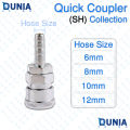 SH Series Quick Coupler Pneumatic Hose Barb Socket Online in Bangladesh 6mm, 8mm, 10mm, 12mm.