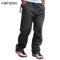 New Cotton Men's Cargo Pants Casual Loose Mens Pant Multicket  Long Trousers Men High Quality Plus size 6XL. 
