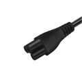 EU IEC-C5 Power Cable Cord 1m 2 Prong Clover Leaf Mains Cable Charger for Laptop Notebook Charger Adapter. 