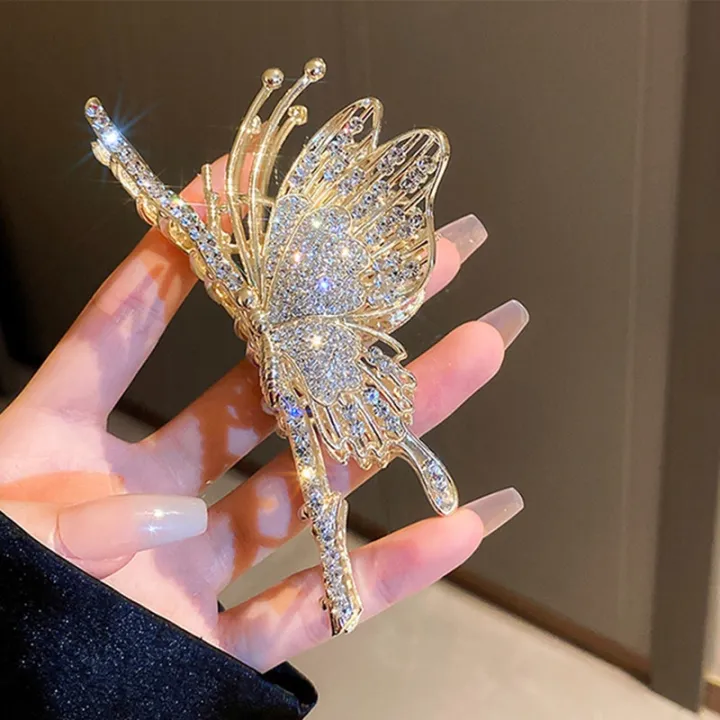 Elegant%20Pearl%20Crystal%20Hairpins%20Butterfly%20Hair%20Clip%20Catch%20for%20Women%20Girl%20-%20Image%204