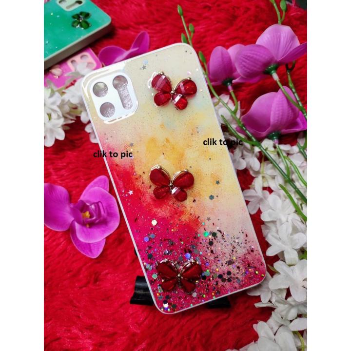 For Realme C11 Flexible Pc Butterfly Fashionable Ladies Back Cover