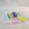 7 Days Medicine Kit box organizer with 28 grids Week day medicine box. 