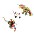 Bird Parrot Toys, Bird Shredding Toys Attractive 3pcs Multifunctional Relieves Boredom for Birds. 