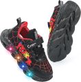 Spiderman Baby Light Shoes | Breathable Mesh Kids Sport Sneakers | Disney Casual Shoes for Boys.