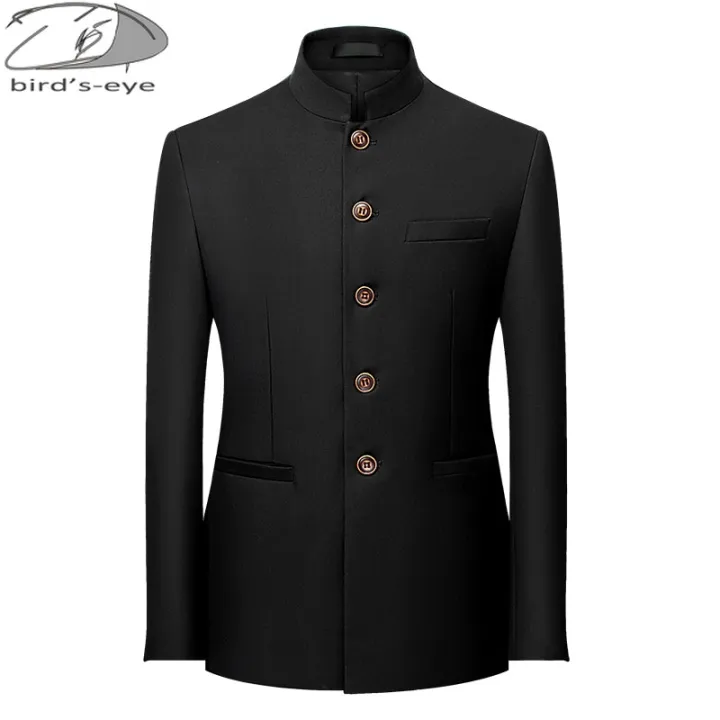 6Color%20Men's%20Solid%20Color%20Stand%20Collar%20Suit%20Chinese%20Style%20Slim%20Fit%20Blazer%20Male%20ZhongShan%20Suit%20Jacket%20Chinese%20Tunic%20Suit%20one%20Piece%20-%20Image%203