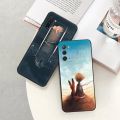 Matte Phone Case For Samsung M54 Note8 M04 S8 M11 M12 M13 M14 M21 M22 M23 M30 M31 M32 M33 The little Prince Fox Black Soft Cover. 