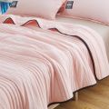 Washed cotton air conditioner quilt summer cool quilt double summer quilt summer thin quilt single quilt core machine washable summer solid color. 