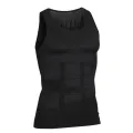 Men Lose weight slimming vest tops waist belt reduce belly stomach shapewear sture corrector t shirt  chest shaper. 