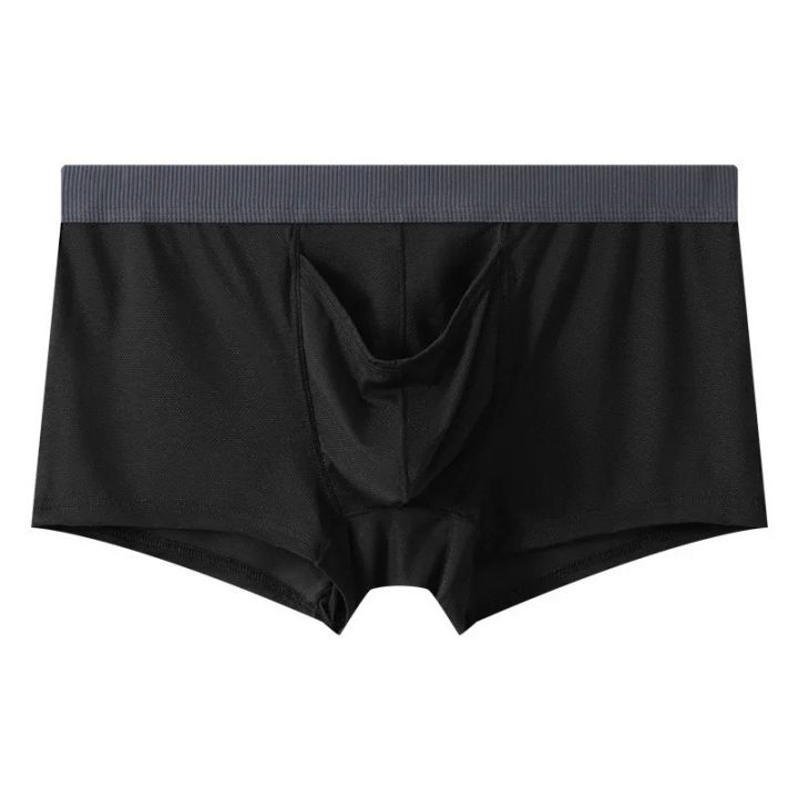 Men%20Trunks%20Ice%20Silk%20Underwear%20Elephant%20Nose%20Open%20Sheath%20Panties%20Summer%20Thin%20Breathable%20Bullet%20Separation%20Boxer%20Underpants%20-%20Image%203