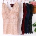 Fashion Camisole Top Thin Women Bralette No Steel Hoop Push Up Crochet Lace Bra Camisole. 