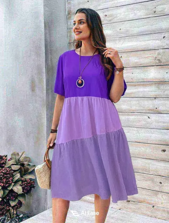 Triple-Layer%20Midi%20Dress%20%E2%80%93%20Soft%20Cotton,%20Bold%20Color%20Design%20-%20Image%203
