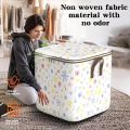 With Durable Handle Clothes Storage Bins Cute Teddy Bear Foldable Wardrobe Sorting Storage Bucket Clothes Organizer.