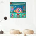 Wooden Learning Calendar Weather Season Time Cognitive Puzzles Learning Educational Toy for Girls. 