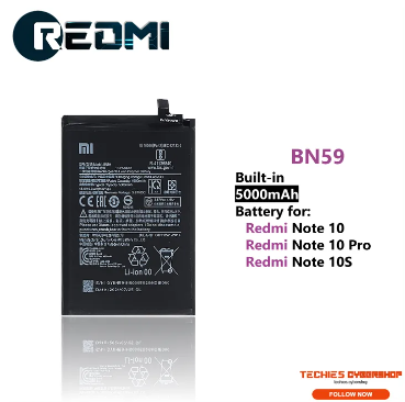 BN59 Battery for Redmi Note 10 / Redmi Note 10 Pro / Redmi Note 10S 5000mAh Capacity