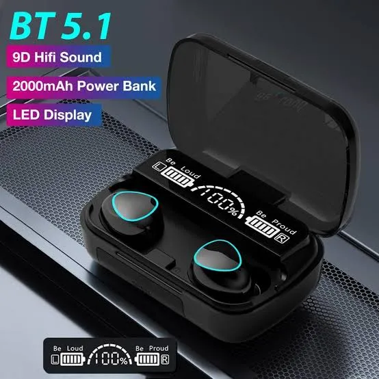 M10%20Wireless%20Bluetooth%20Headset/earbad%20Touch%20Control%20Digital%20Display%20Panel%20Version%205.1%20Waterproof%20Bluetooth%20Cannon%20-%20Image%202