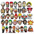 Hot Toys 9-25pcs Japanese Anime One Piece Croc Charms PVC Cartoon Shoe Charms accessories Decoration Buckles Fit Croc JIBZ Charm. 