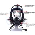 15 in 1 chemical gas mask 6800 dust respirator anti fog full face mask for industrial acid gas, welding spray paint insecticide.