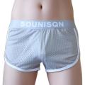 Men Ice Silk Seamless Boxer Briefs Lingerie Mesh Boxer Shorts Underwear Pouch Underpants Casual Loose Panties Boxershorts.