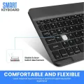 Wireless Keyboard and Mouse Set: Compact Bluetooth Keyboard (Rechargeable) with Matching Mouse. English Ergonomic Design for a Comfortable Experience on iPad, Tablets, Phones, Laptop, Android, iOS, and Windows. 