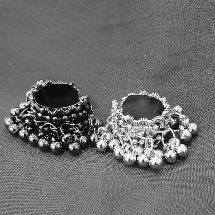 Exclusive Indian Oxidised Silver Finger Ring for Women