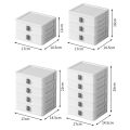 Transparent Desk Organizer Drawer Cute Plastic Clear Organizing Boxes Stationery Storage Box Container for Home School Office.