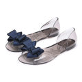 Summer sandals, women's shoes, sandals, women's summer net red, flat jelly shoes, fish mouth shoes, beach women's bows, fashion women's shoes. 