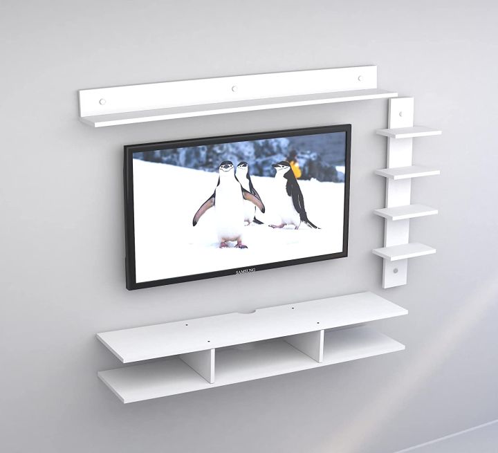 TV%20Entertainment%20Unit/TV%20Cabinet/Wall%20Mounted%20TV%20Unit/TV%20Stand%20for%20Wall/TV%20Stand%20Unit%20Wall%20Shelf%20for%20Home%20Living%20Room(White)%20-%20Image%205