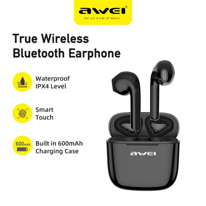 Awei T26 True Waterproof Bluetooth Wireless Earbuds