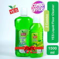 Yes Floor Cleaner Lemon Liquid Combo Pack - 1500ml. 