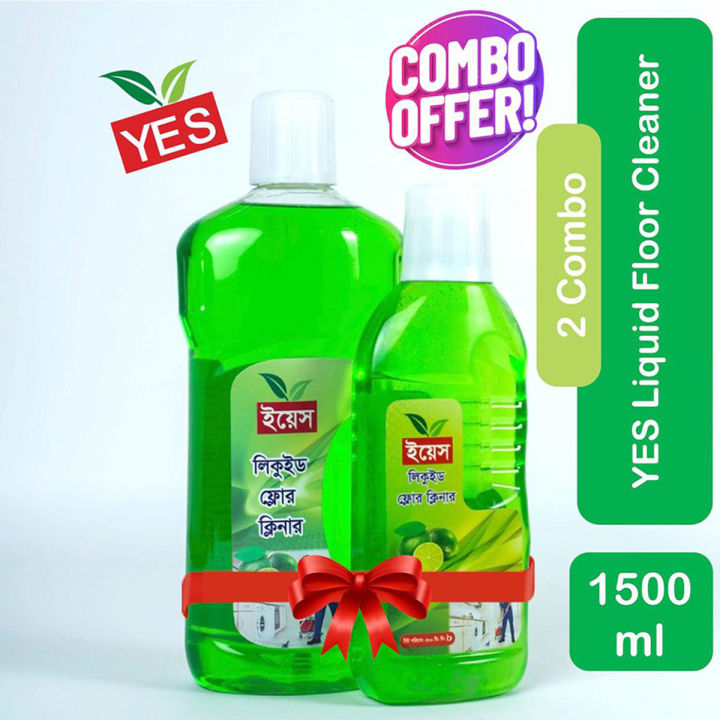 Yes Floor Cleaner Lemon Liquid Combo Pack - 1500ml