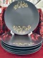 6 Pcs Exclusive Dinner Plate Set, Gift And Home Decoration - 6 Pcs Ceramic Plate Black.. 
