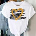 Tee Women Top Letter Love Heart 90s Clothes Lady Casual Short Sleeve Fashion Summer Tshirt Regular Female Graphic T-Shirt. 