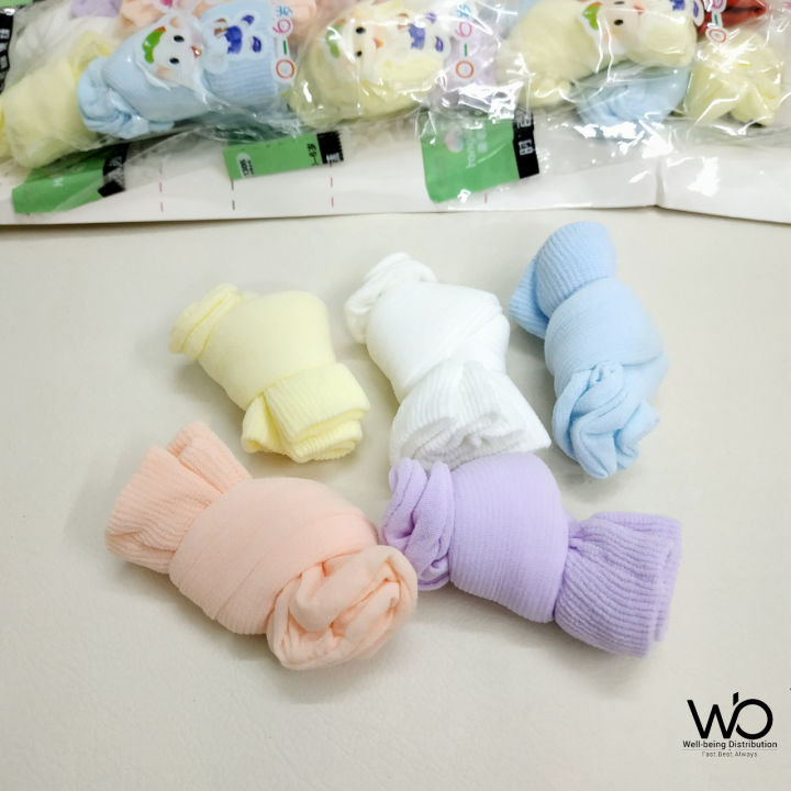 Baby Skin Socks - Socks For Baby Girl & Boy - 5pcs Packet (Multicolor)