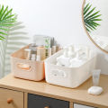 Household desktop storage box cosmetics storage sundry organizer storage basket plastic snack kitchen storage box.