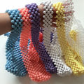 Custom handmade beaded Xiaohongshu Internet celebrity armpit shoulder bag, multi-color acrylic beads, hand-worn beaded bag.