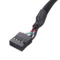 9pin USB2.0 two expansion cable 9-pin motherboard to USB female. 